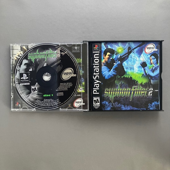 Syphon Filter 2 (Sony PlayStation 1, 2000) Rated for Mature, used, VG condition - Picture 3 of 4